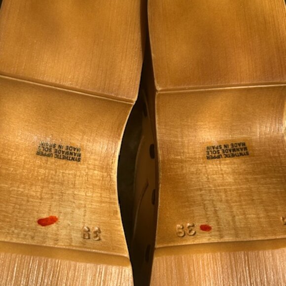 Anthropologie x  L'artiste Chienti Raffia Floral Embroidered Buckle Stud Clogs - Picture 11 of 16